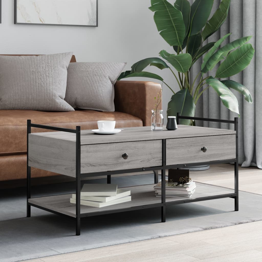Coffee Table 99X50X50 Cm Engineered Wood