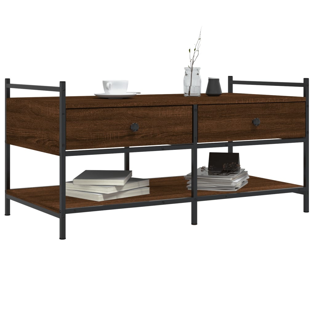Coffee Table 99X50X50 Cm Engineered Wood