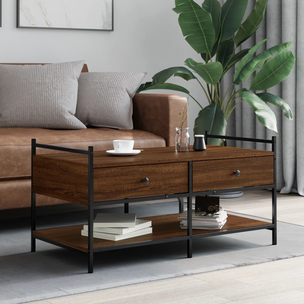 Coffee Table 99X50X50 Cm Engineered Wood
