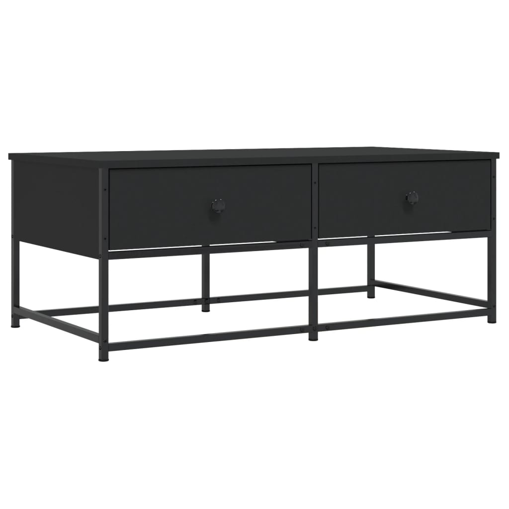 Coffee Table 51X51X40 Cm Engineered Wood Brown Oak Grey Sonoma Black Smoked Oak