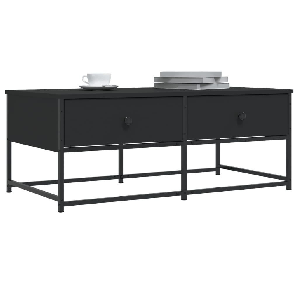 Coffee Table 51X51X40 Cm Engineered Wood Brown Oak Grey Sonoma Black Smoked Oak