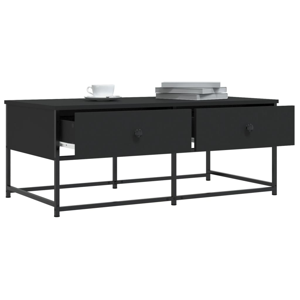 Coffee Table 51X51X40 Cm Engineered Wood Brown Oak Grey Sonoma Black Smoked Oak