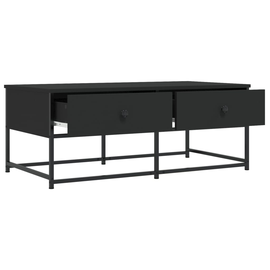 Coffee Table 51X51X40 Cm Engineered Wood Brown Oak Grey Sonoma Black Smoked Oak