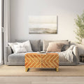 Coffee Table Brown Black 80X50X40 Cm Solid Wood Mango Brown and black MDF iron 8