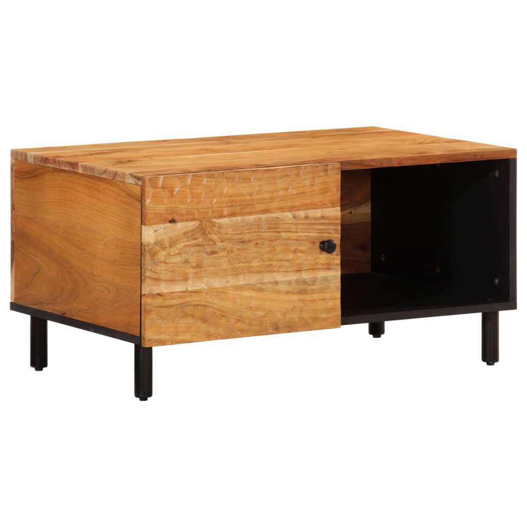 Coffee Table 80X50X40 Cm Solid Wood Acacia