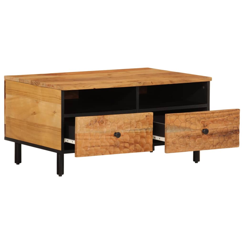 Coffee Table 80X54X40 Cm Solid Wood Acacia