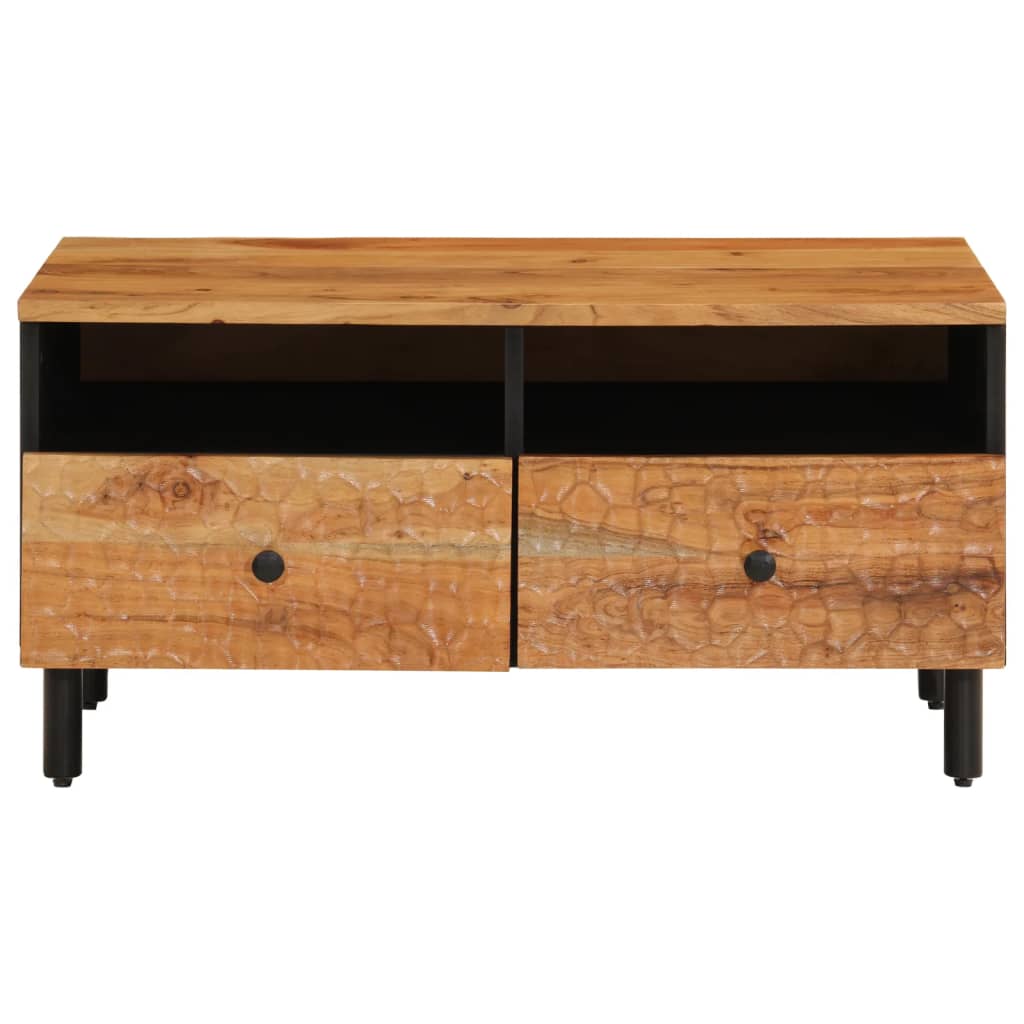 Coffee Table 80X54X40 Cm Solid Wood Acacia