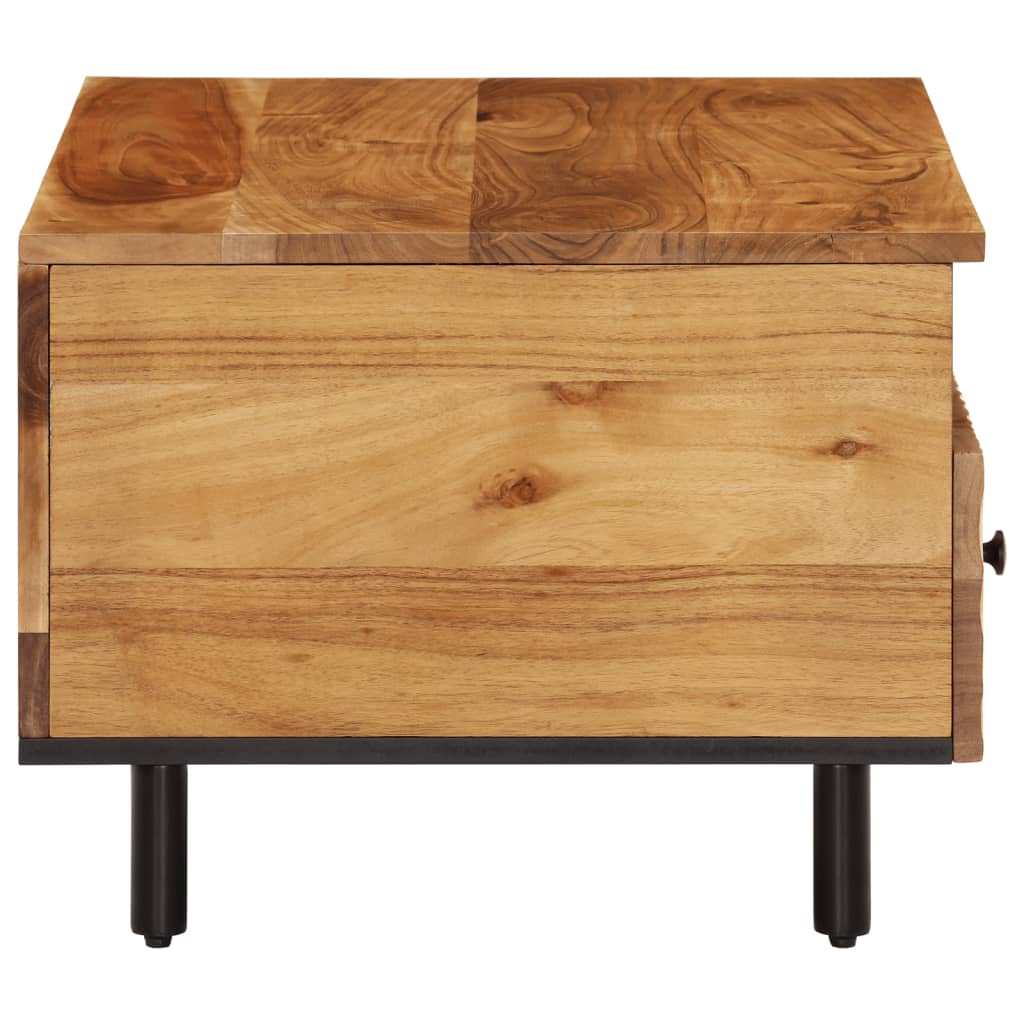 Coffee Table 80X54X40 Cm Solid Wood Acacia