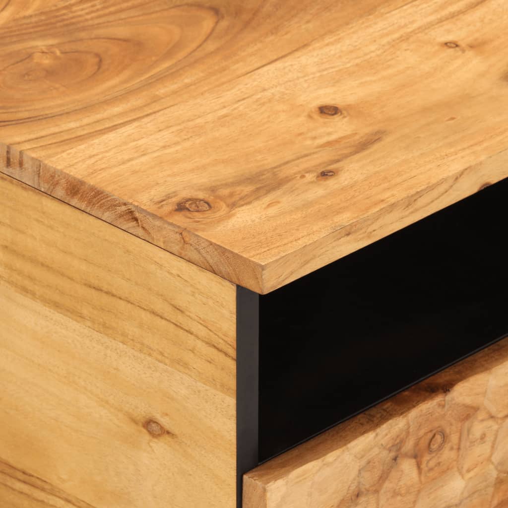 Coffee Table 80X54X40 Cm Solid Wood Acacia