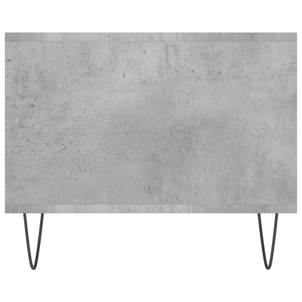 Coffee Table Concrete Grey Storage Cabinet Living Room 102cm black iron 102 cm