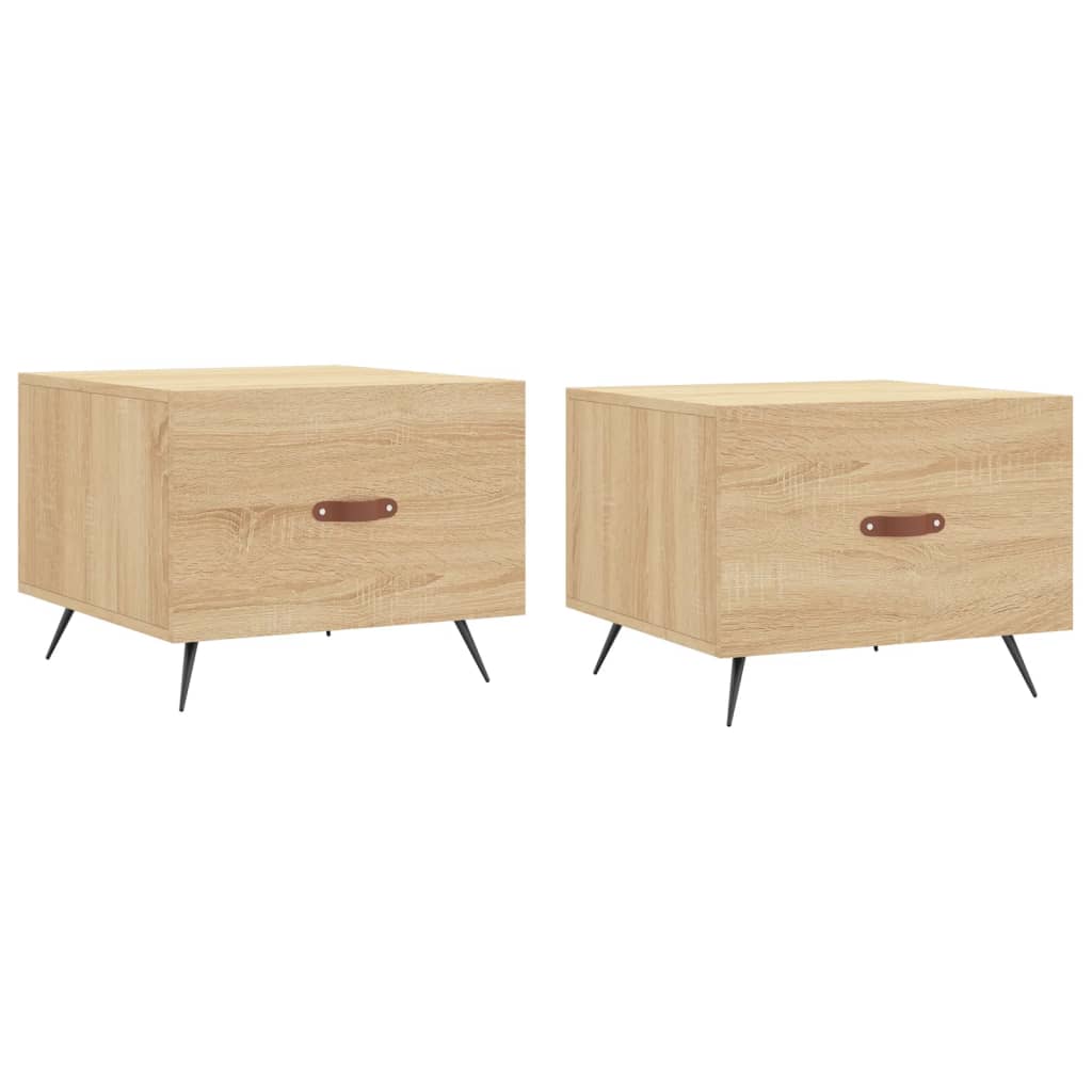 Coffee Tables 2 Pcs 50X50X40 Cm Engineered Wood
