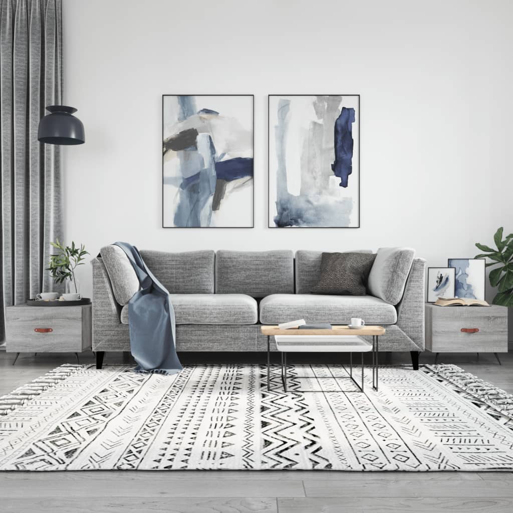 Coffee Tables 2 Pcs 50X50X40 Cm Engineered Wood