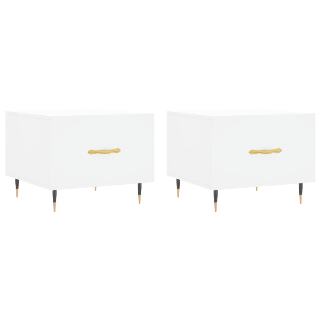 Coffee Tables 2 Pcs 50X50X40 Cm Engineered Wood