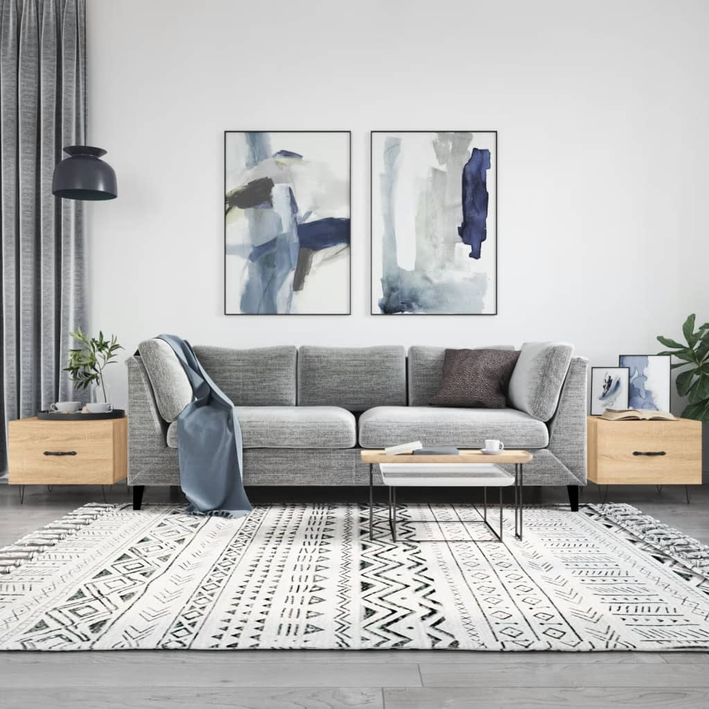 Coffee Tables 2 Pcs 50X50X40 Cm Engineered Wood