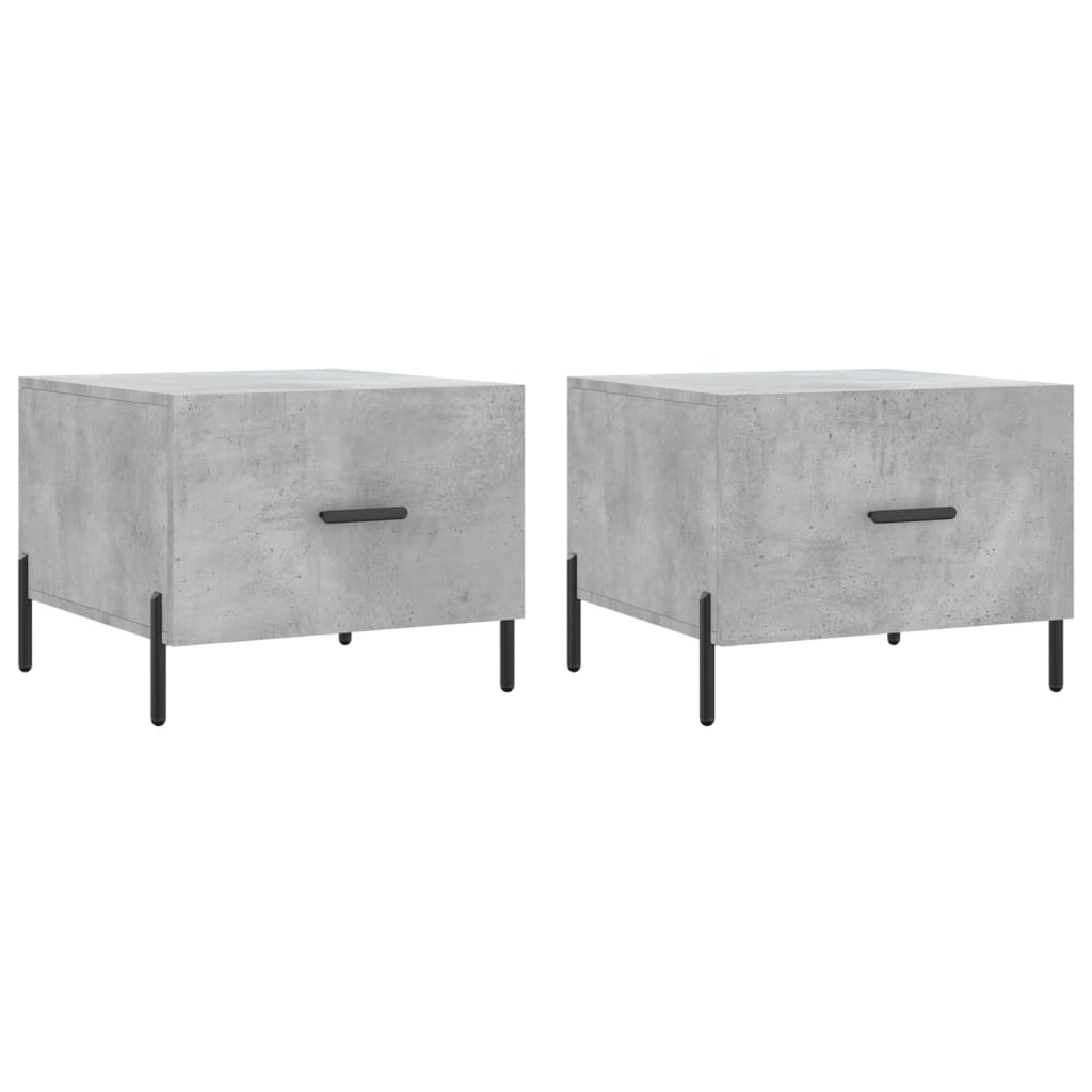 Coffee Tables 2 Pcs 50X50X40 Cm Engineered Wood