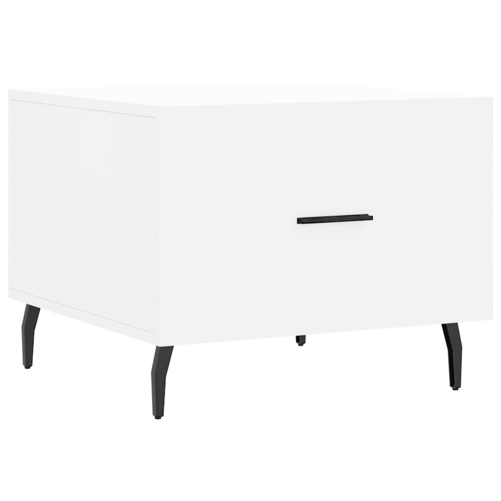 Coffee Table Tables 2 Pcs 50X50X40 Cm Engineered Wood White Concrete Grey Black
