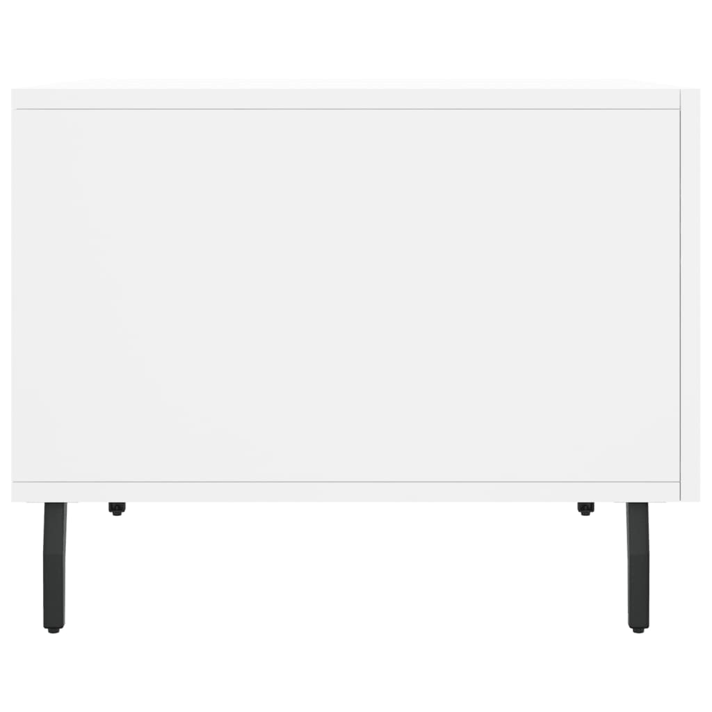 Coffee Table Tables 2 Pcs 50X50X40 Cm Engineered Wood White Concrete Grey Black
