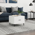 Coffee Table Tables 2 Pcs 50X50X40 Cm Engineered Wood White Concrete Grey Black