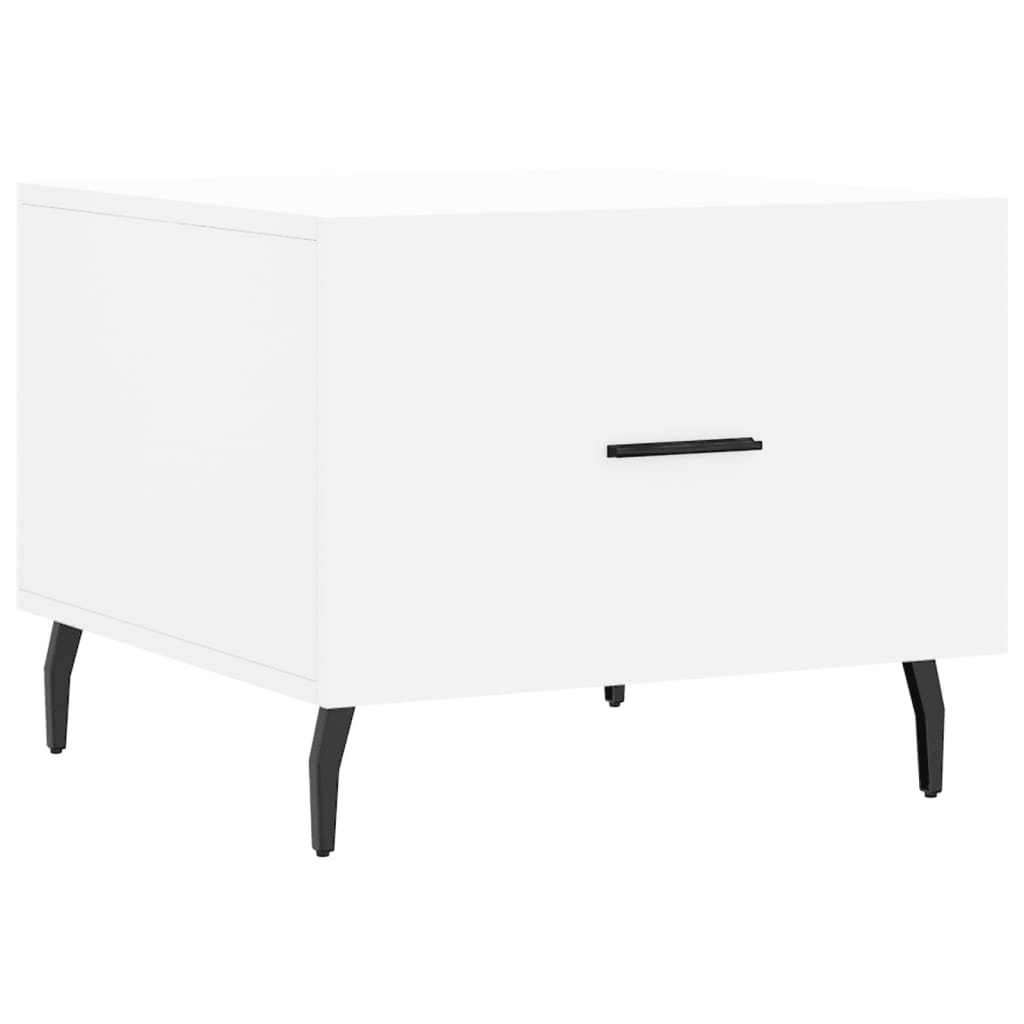 Coffee Table Tables 2 Pcs 50X50X40 Cm Engineered Wood White Concrete Grey Black