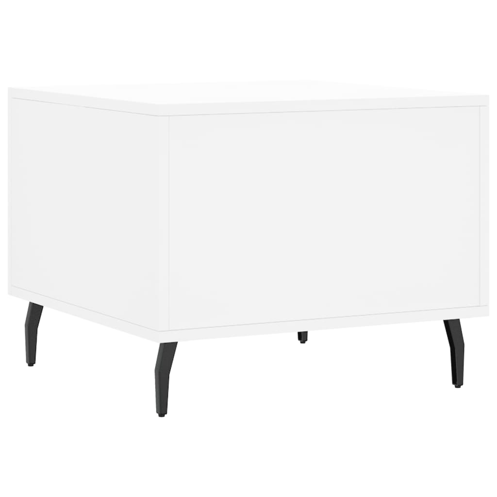 Coffee Table Tables 2 Pcs 50X50X40 Cm Engineered Wood White Concrete Grey Black