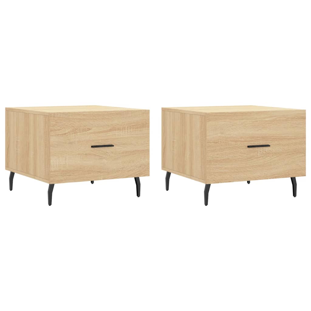 Coffee Tables 2 Pcs 50X50X40 Cm Engineered Wood