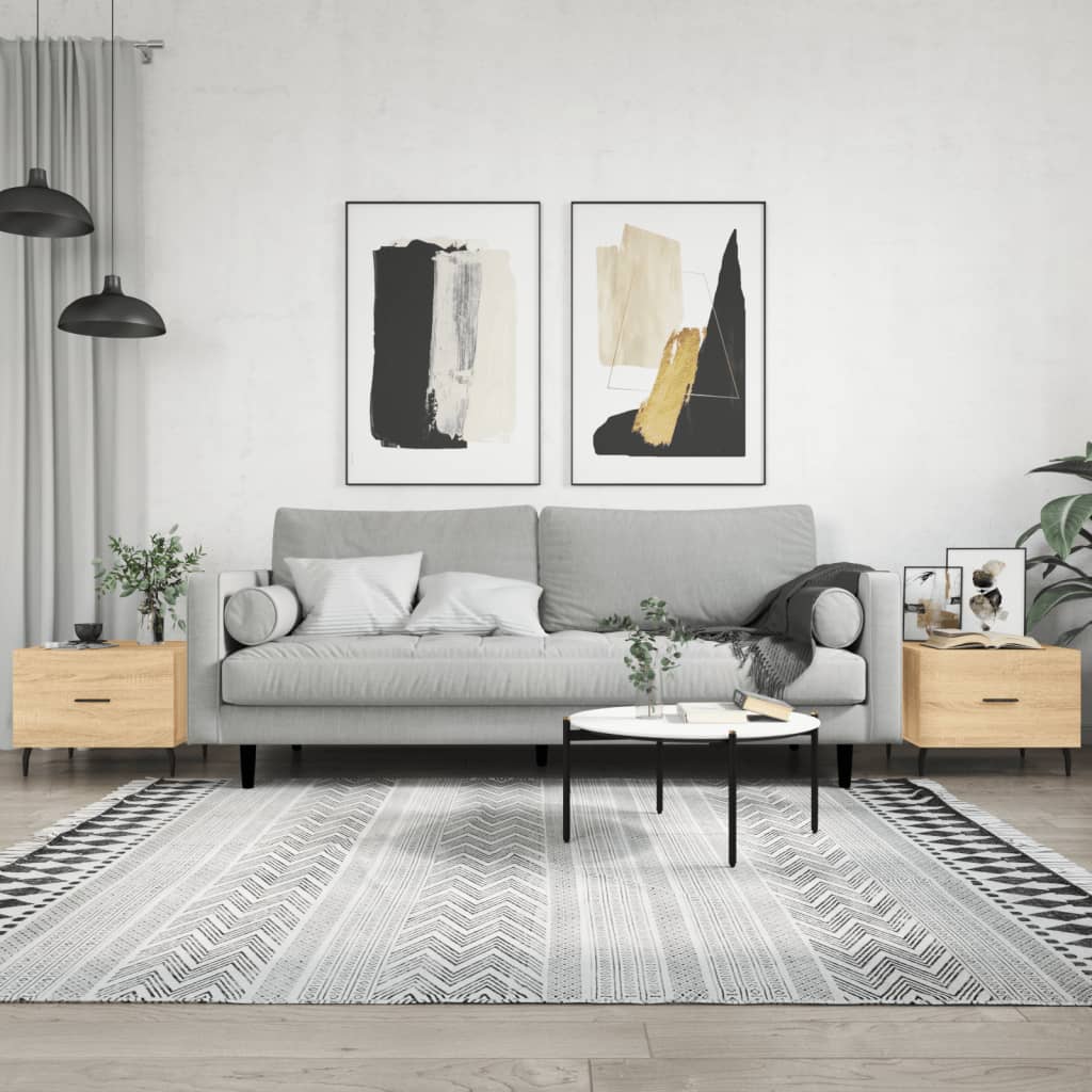Coffee Tables 2 Pcs 50X50X40 Cm Engineered Wood