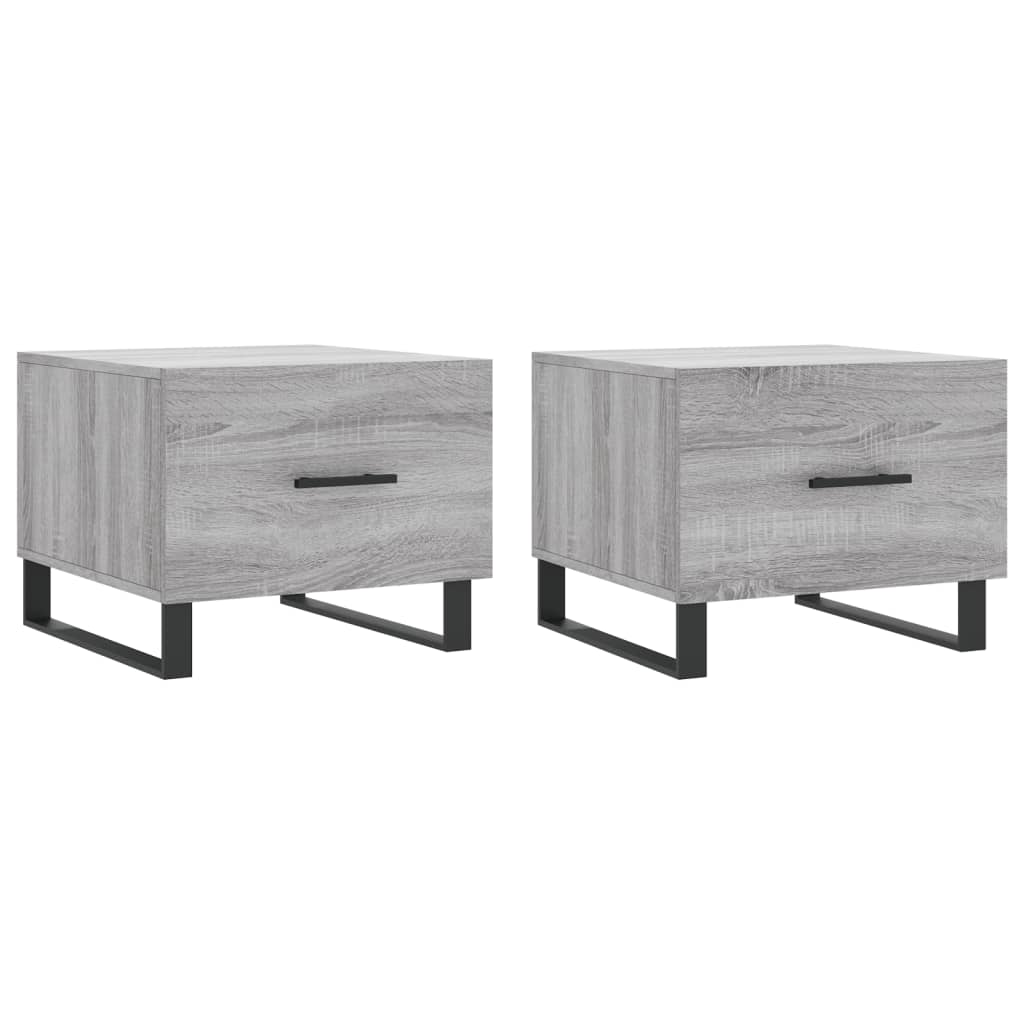 Coffee Tables 2 Pcs 50X50X40 Cm Engineered Wood