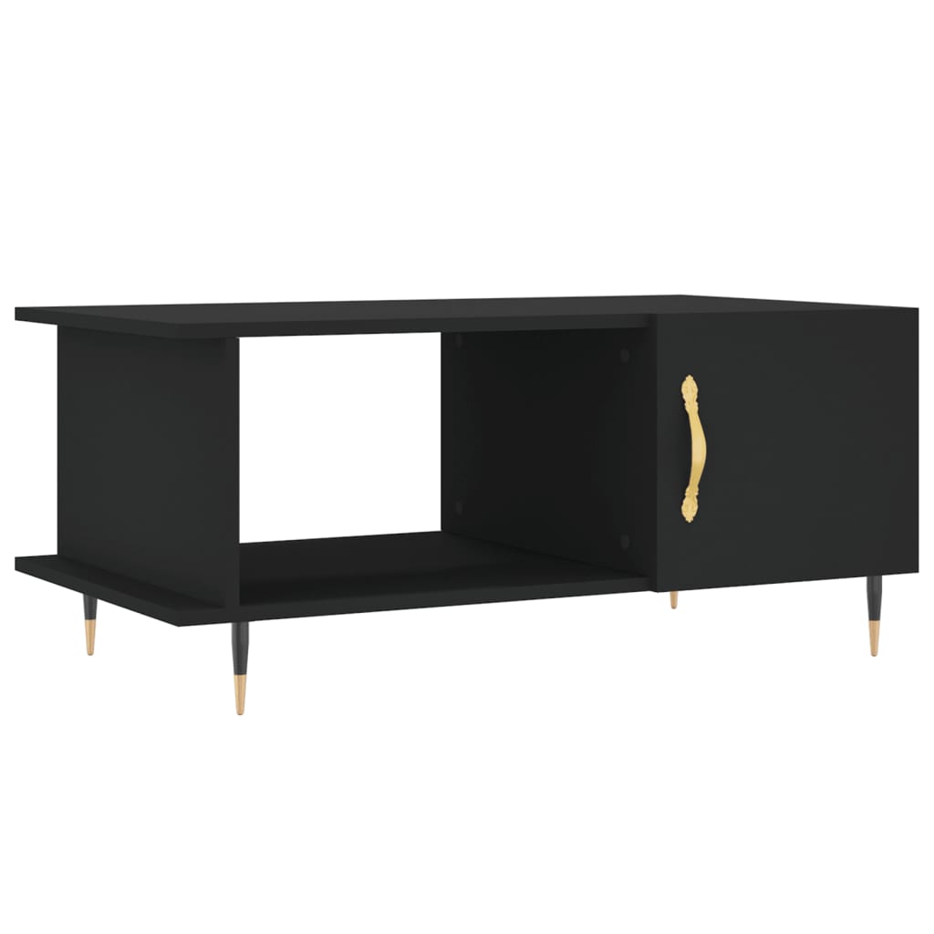 Coffee Table 90X50X40 Cm Engineered Wood Black iron 90 cm