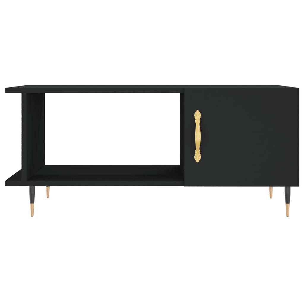 Coffee Table 90X50X40 Cm Engineered Wood Black iron 90 cm