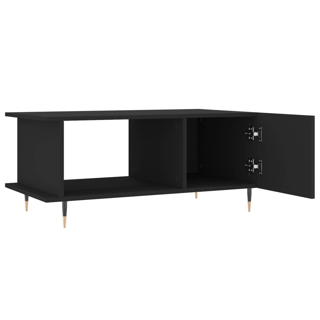 Coffee Table 90X50X40 Cm Engineered Wood Black iron 90 cm