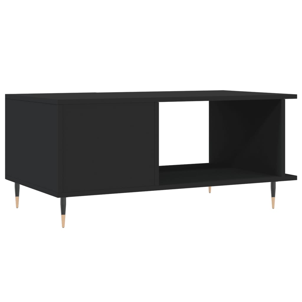 Coffee Table 90X50X40 Cm Engineered Wood Black iron 90 cm