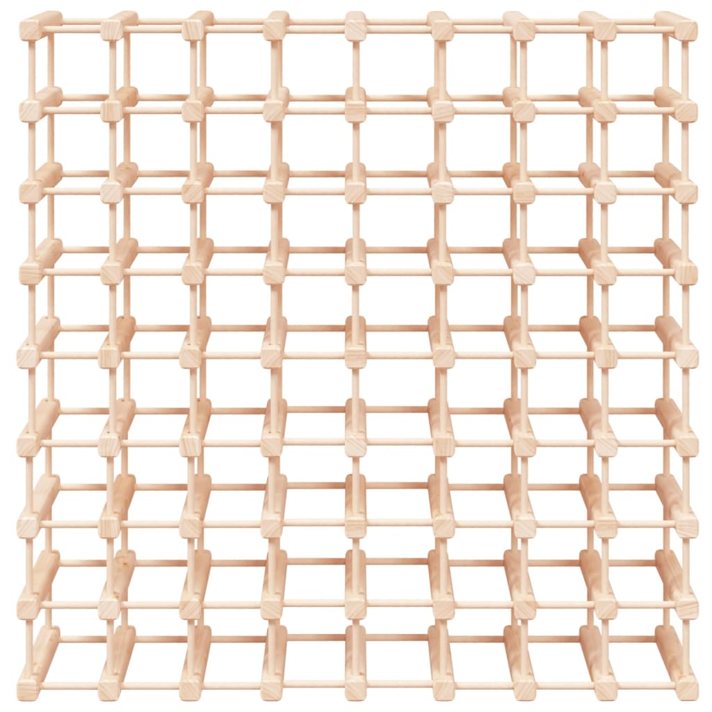 Wine Rack For 72 Bottles 90.5X23X90.5 Cm Solid Wood Pine