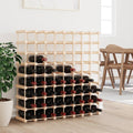 Wine Rack For 72 Bottles 90.5X23X90.5 Cm Solid Wood Pine