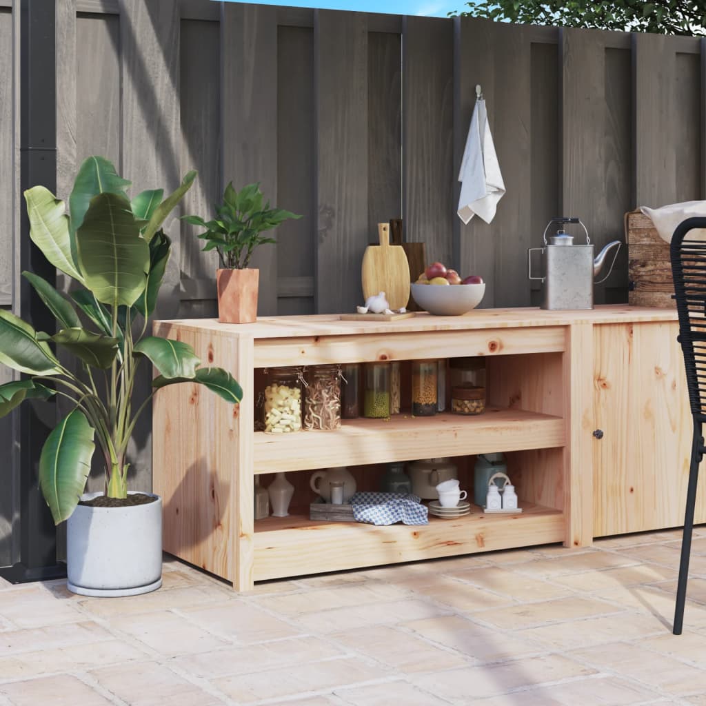 Kitchen Cabinets Meppel Outdoor Cabinet Solid Douglas Wood Garden Storage White