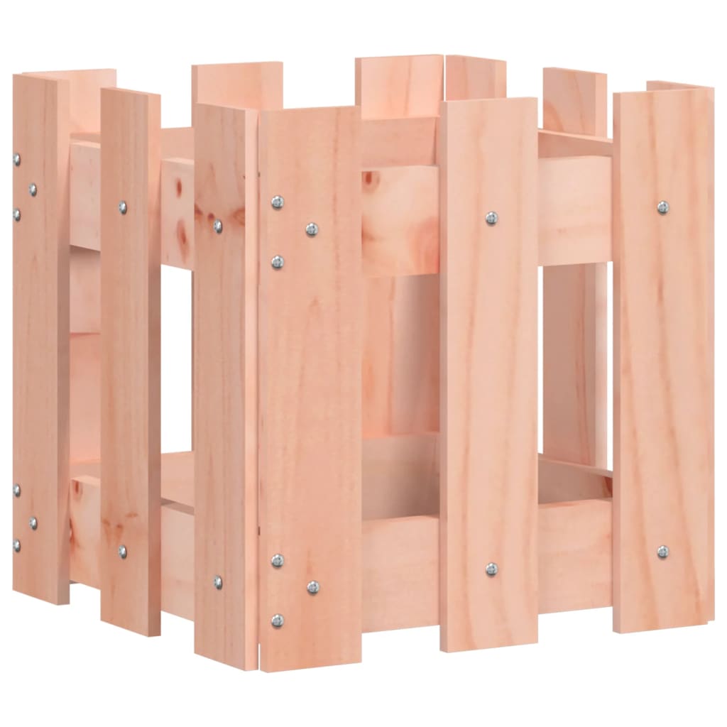 Garden Planter With Fence Design Solid Wood Douglas