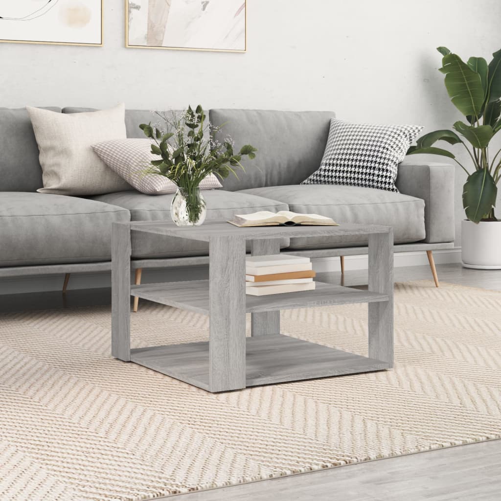 Coffee Table 58X58X40 Cm Engineered Wood