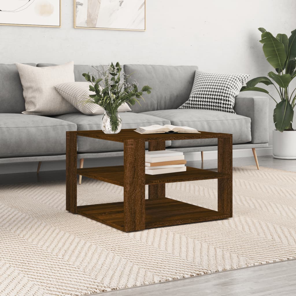 Coffee Table 58X58X40 Cm Engineered Wood