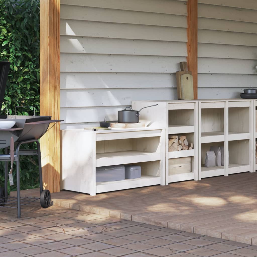Outdoor Kitchen Cabinets Meppel 2 Pcs Solid Wood Douglas