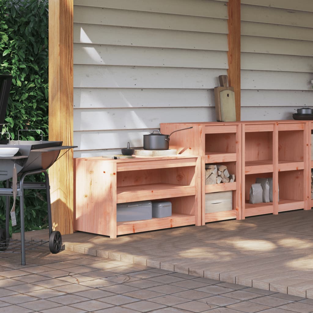 Outdoor Kitchen Cabinets Meppel 2 Pcs Solid Wood Douglas