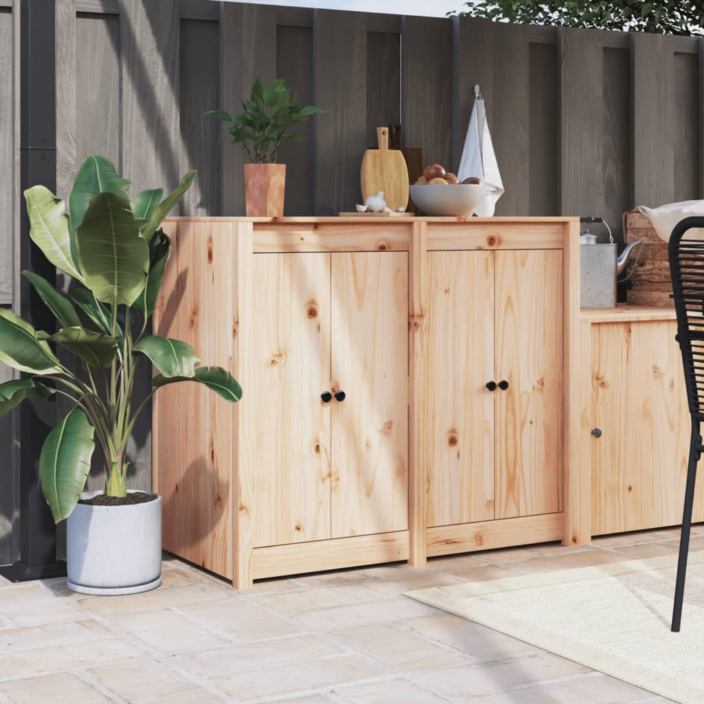 Kitchen Cabinets Meppel Outdoor Cabinet Solid Douglas Wood Garden Storage White