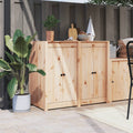 Kitchen Cabinets Meppel Outdoor Cabinet Solid Douglas Wood Garden Storage White