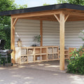 Outdoor Kitchen Cabinets Meppel 3 Pcs Solid Wood Pine
