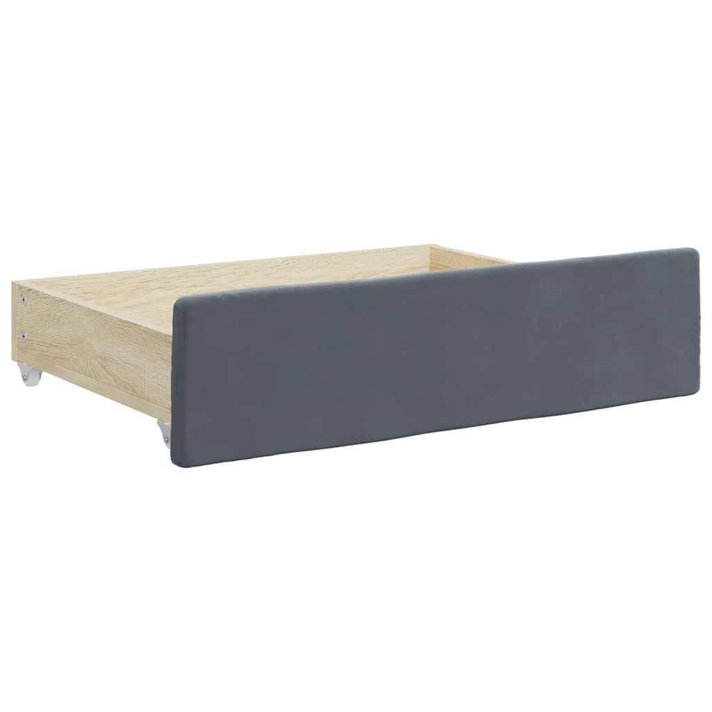 Bed Storage Drawers 2 Pcs Engineered Wood And
