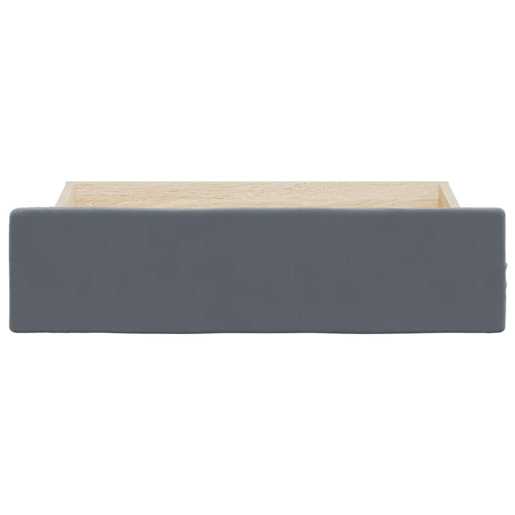Bed Storage Drawers 2 Pcs Engineered Wood And