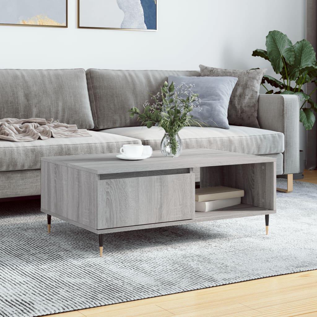 Coffee Table 90X60X35 Cm Engineered Wood