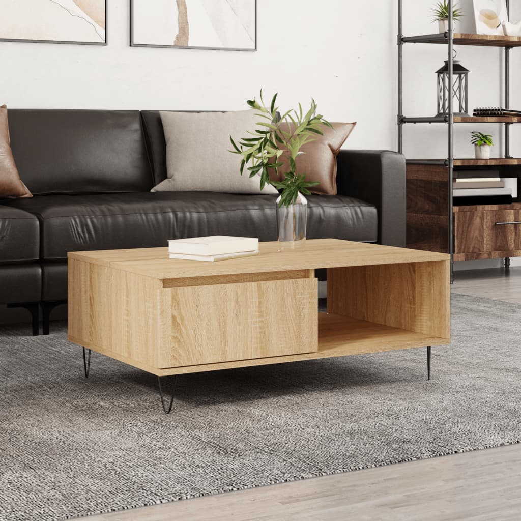 Coffee Table 90X60X35 Cm Engineered Wood