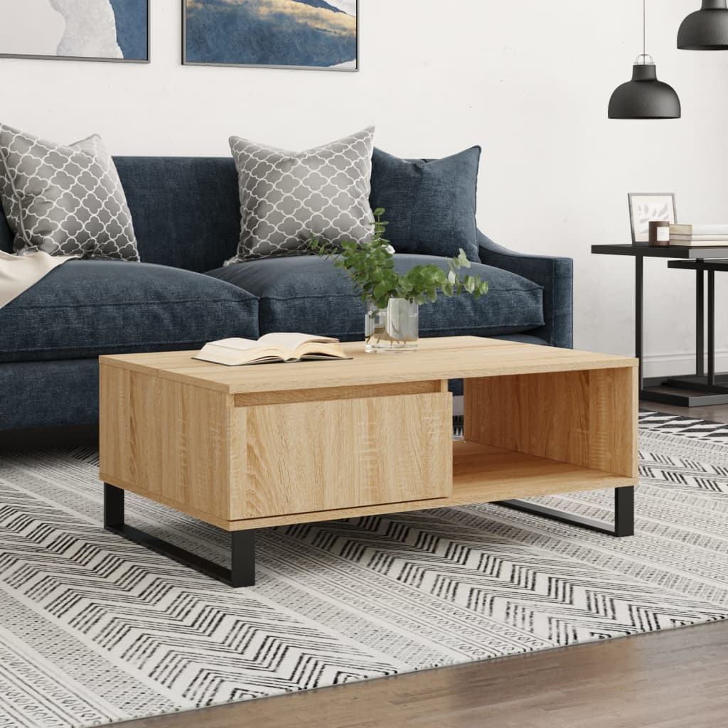 Coffee Table 90X60X35 Cm Engineered Wood
