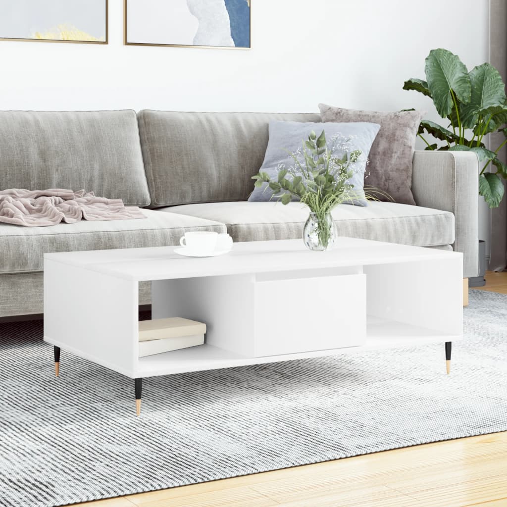 Coffee Table 104X60X35 Cm Engineered Wood