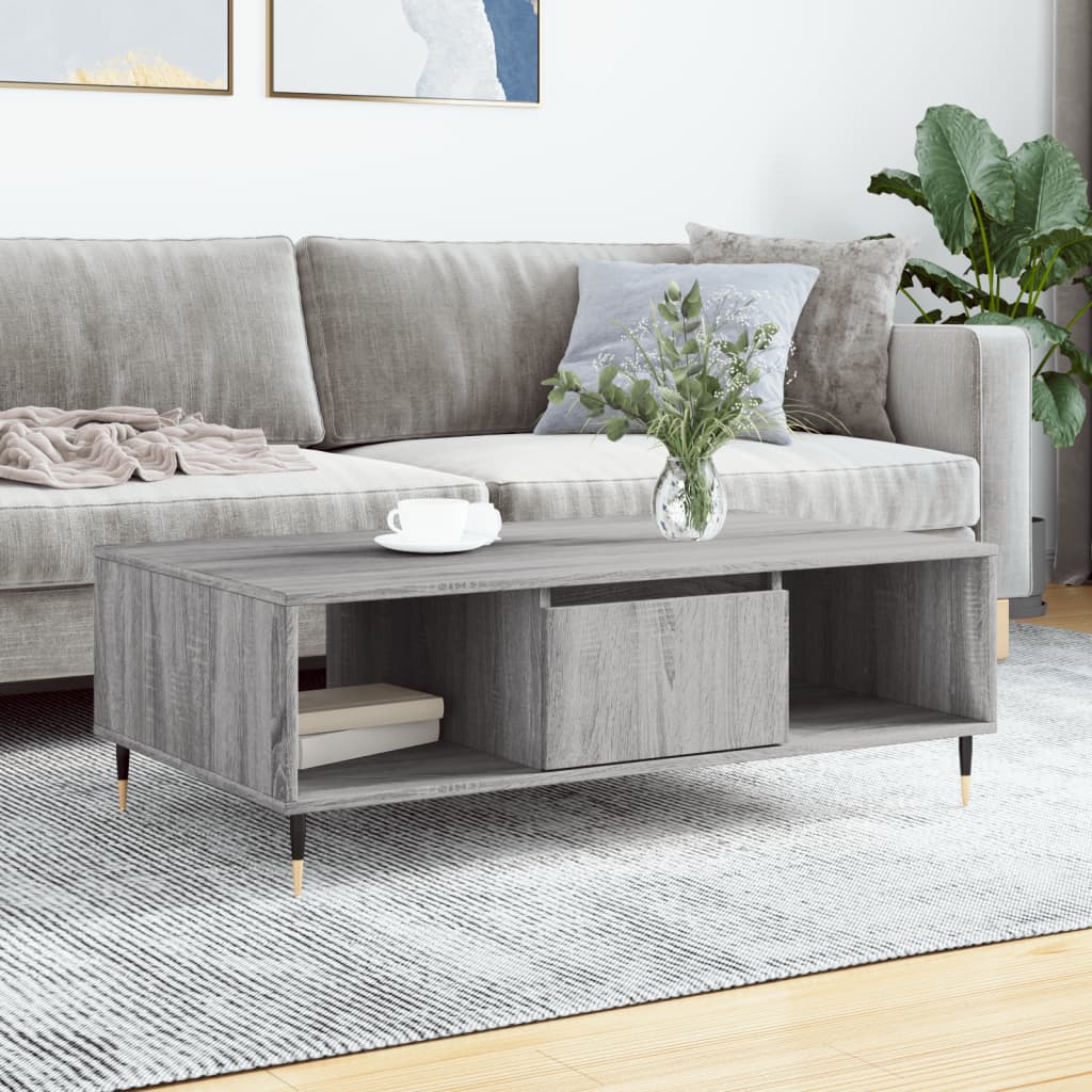 Coffee Table 104X60X35 Cm Engineered Wood