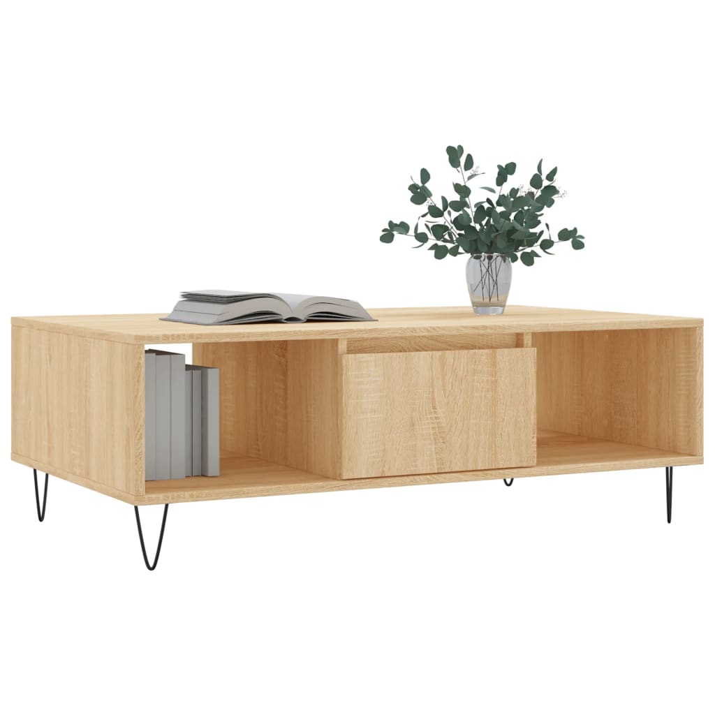 Coffee Table 104X60X35 Cm Engineered Wood